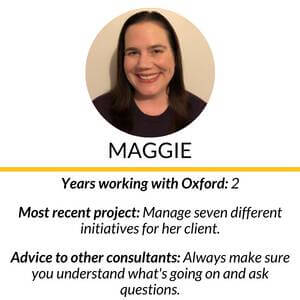 Summary of Maggie's years with Oxford, and more information