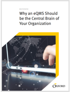 Why an eQMS Should be the Central Brain of Your Organization